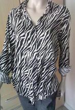 Viscose zebraprint blouse maat L, Kleding | Dames, Blouses en Tunieken, Verzenden, Gedragen, Maat 42/44 (L), Overige kleuren