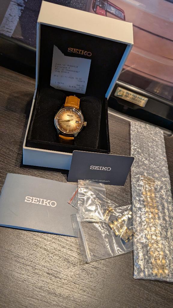 Seiko Pressage SRPK48J1, Sieraden, Tassen en Uiterlijk, Horloges | Heren, Zo goed als nieuw, Polshorloge, Seiko, Staal, Staal
