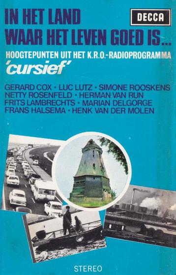 Cassettebandje Cursief – In Het Land ... (Gerard Cox) beschikbaar voor biedingen
