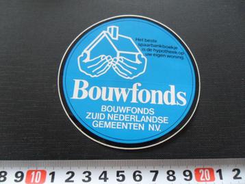 sticker BOUFFONDS zuid nederlandse gemeenten nv  beschikbaar voor biedingen