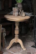 Wijntafel massief teak XL, bijzettafel, salontafel, Ophalen, Www.jufbrocante.nl, Www.jufbrocante.nl, Nieuw