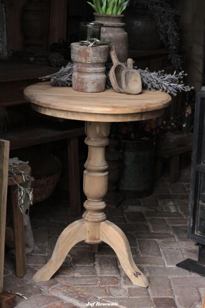 Wijntafel massief teak XL, bijzettafel, salontafel, Huis en Inrichting, Woonaccessoires | Overige, Nieuw, Ophalen