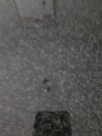 Mooie graniet tafel - zwart/grijs, Huis en Inrichting, Tafels | Eettafels, Ophalen of Verzenden, Zo goed als nieuw, Rechthoekig