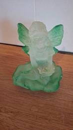 Groene licht doorlatend engeltje/elfje op bloem, Ophalen of Verzenden, Zo goed als nieuw, Fantasy