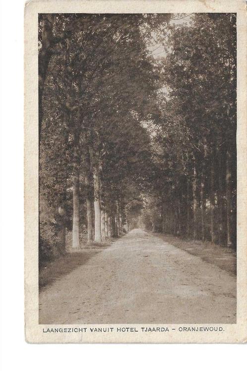 Oranjewoud,  Laangezicht Hotel Tjaarda,  1928,  108, Verzamelen, Ansichtkaarten | Nederland, Gelopen, Friesland, 1920 tot 1940