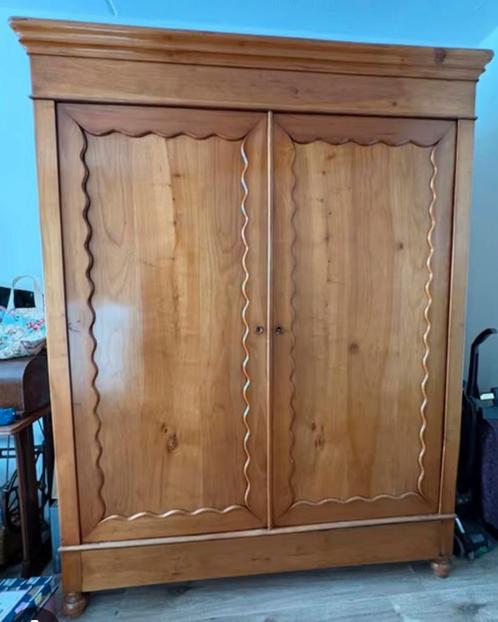 Reusachtige grote oude brocante demontabele biedermeier kast, Antiek en Kunst, Antiek | Meubels | Kasten, Ophalen