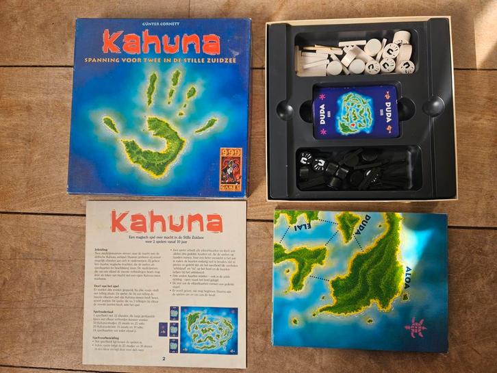 Kahuna Bordspel - Strategisch spel voor 2 spelers, Hobby en Vrije tijd, Gezelschapsspellen | Bordspellen, Gebruikt, Een of twee spelers