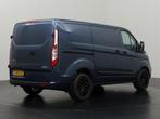 Ford Transit Custom 2.0TDCi 130PK Automaat Limited | Leder |, Auto's, Gebruikt, 4 cilinders, Blauw, Leder