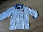 Wit blauw rugby polo shirt Sacoor Mt XL, Verzenden, Wit, Maat 56/58 (XL), Zo goed als nieuw
