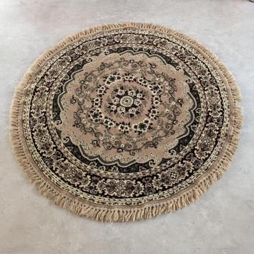 Vintage rond wollen smyrna kleed tafelkleed. Wol. Eurogros beschikbaar voor biedingen