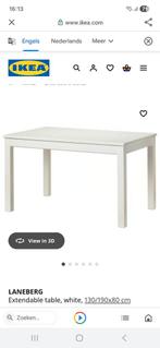 Ikea Laneberg uitschuifbare tafel; afmeting: 130/190-80cm, Ophalen, Gebruikt, Rechthoekig