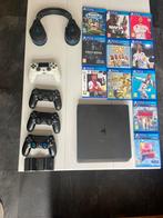 Ps4 slim 1 tb, Spelcomputers en Games, Spelcomputers | Sony PlayStation 4, Ophalen of Verzenden, Zo goed als nieuw, Met 2 controllers