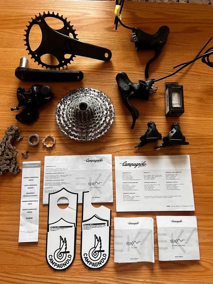 Complete Campagnolo Ekar 1x13 Gravel Groepset, Fietsen en Brommers, Fietsonderdelen, Gebruikt, Racefiets, Derailleur of Ketting