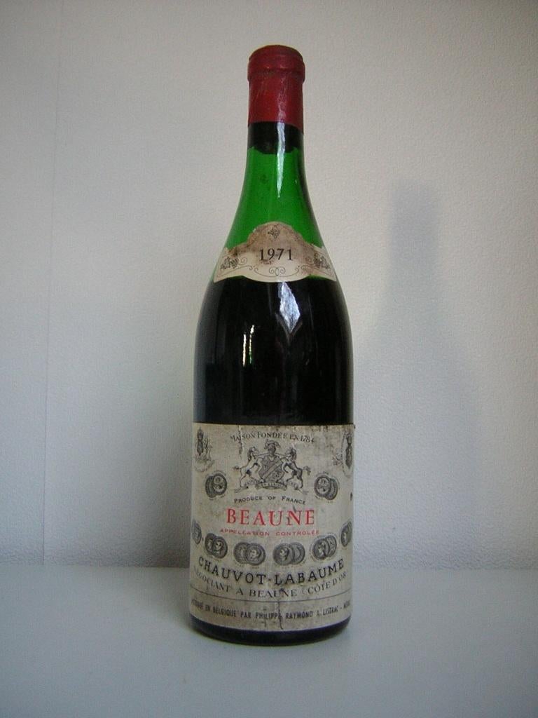 wijn 1971 Bourgogne Beaune Chauvot Labaume 55 Jaar Oud 2026., Frankrijk, Nieuw, Ophalen of Verzenden, Rode wijn