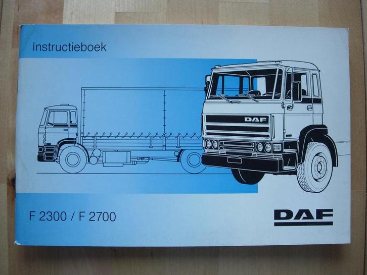 DAF 2300 & 2700 Instructieboek 1991 – Handleiding, Auto diversen, Handleidingen en Instructieboekjes, Ophalen