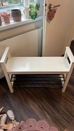 Ikea houten schoenenrek met zit stuk, Verzenden, Gebruikt