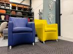 Leolux Dolcinea Fauteuil Senso leer Blauw Design stoel, Huis en Inrichting, Fauteuils, Leer, Ophalen of Verzenden