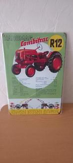 Blikken Bord Hanomag Combitrac R12 - 20x30 cm, Ophalen of Verzenden