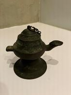 Klein bronzen olielampje, Antiek en Kunst, Ophalen of Verzenden