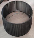 Zwarte Lampenkap Plissé - Ronde Vorm, Huis en Inrichting, Ophalen, Gebruikt, 25 tot 50 cm, Rond