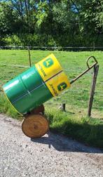 Antieke steekwagen, trek kar, trolley voor bv olie/wijnvat., Antiek en Kunst, Antiek | Gereedschap en Instrumenten, Ophalen