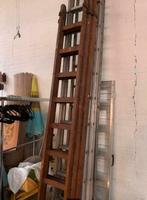 Ladder Houten schilders hout 3 x 9 tussen spoort 21 cm., Doe-het-zelf en Verbouw, Ladders en Trappen, Ophalen of Verzenden