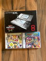 Nintendo DS Phat met spellen, Spelcomputers en Games, Ophalen of Verzenden, Zo goed als nieuw, Zilver, Met games