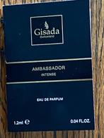 Gisada - Ambassador Intense 1.2ml sample proefje, Sieraden, Tassen en Uiterlijk, Uiterlijk | Parfum, Ophalen of Verzenden, Nieuw