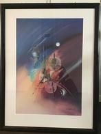 Abstract Schilderij met Frame van Claus Schenk, Antiek en Kunst, Ophalen