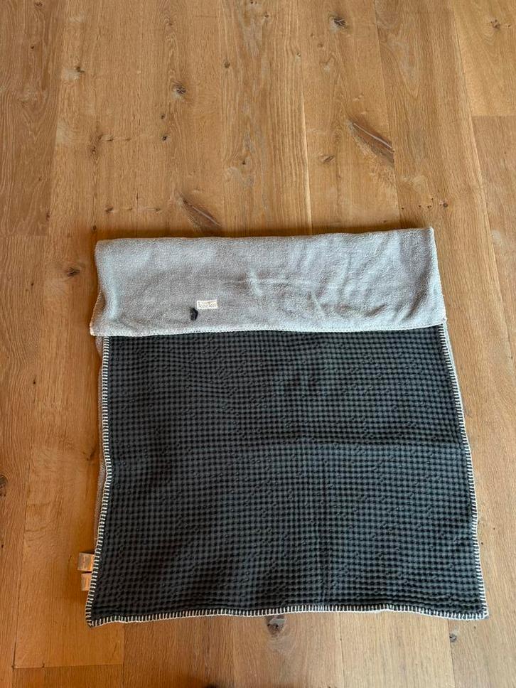 Koeka ledikant deken wafel zacht dark grey soft grey 80x110, Kinderen en Baby's, Dekens, Slaapzakjes en Inbakerproducten, Zo goed als nieuw