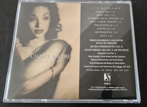 Chanté Moore – It's Alright PROMO 8tr CDsingle 1993 RARE!, Cd's en Dvd's, Cd's | R&B en Soul, Zo goed als nieuw, R&B, 1980 tot 2000