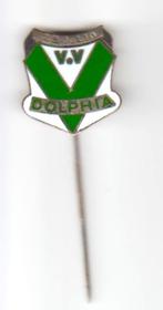 VV Dolphia amateur voetbal speld emaille in gave staat, Verzamelen, Speldjes, Pins en Buttons, Sport, Zo goed als nieuw, Verzenden