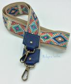 001B Nieuwe Tashengsel Aztec bagstrap strap blauw groen, Verzenden, Nieuw, Beige, Overige typen