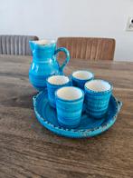 Aardewerk Serviesset - Blauw, Huis en Inrichting, Keuken | Servies, Gebruikt, Ophalen of Verzenden, Overige stijlen, Aardewerk