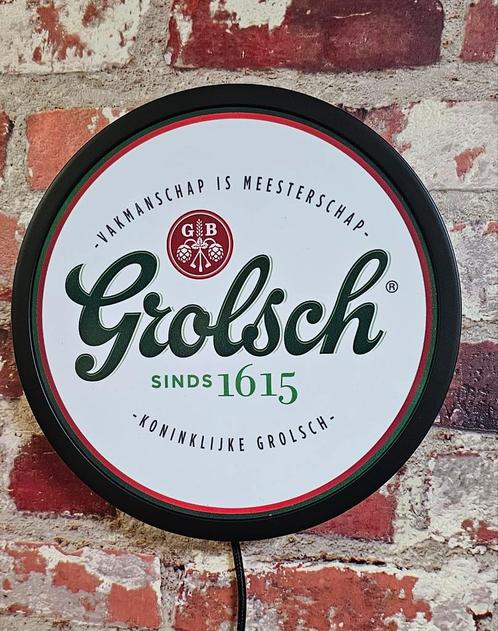 Grolsch Reclamebord met LED Verlichting, Verzamelen, Merken en Reclamevoorwerpen, Reclamebord, Ophalen of Verzenden