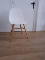 Witte eetkamerstoelen,4 stuk,, Huis en Inrichting, Stoelen, Vier, Kunststof, Ophalen of Verzenden, Wit