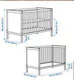 2x Sundvik babybedje 60x120cm. Mag ook apart weg, Kinderen en Baby's, Kinderkamer | Bedden, Ophalen, Gebruikt, Minder dan 140 cm