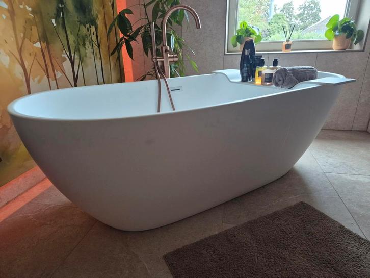 Vrijstaand bad Silvan 180x81x58cm mat wit, Huis en Inrichting, Badkamer | Badkamermeubels, Nieuw, Overige typen, Minder dan 100 cm