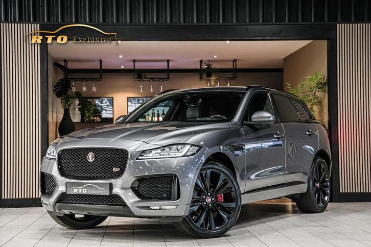 Jaguar F-Pace 3.0 S/C S AWD|Pano|alcantara|HUD|22''|Carplay, Auto's, Jaguar, Bedrijf, Te koop, F-Pace, 4x4, ABS, Achteruitrijcamera