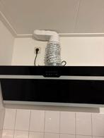 90 cm Afzuigkap - Schouwkap, Ophalen, Gebruikt, Wandschouwkap, 400 tot 600 m³ per uur