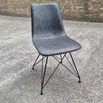 Nette eetkamerstoelen leer met zwarte poten, Zwart, Nieuw, Leer, Ophalen of Verzenden