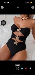 Zwart badpak met zeesterren, Kleding | Dames, Badmode en Zwemkleding, Zwart, Nieuw, Badpak, Ophalen of Verzenden