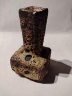 retro beige fatlava vaasje H 11 cm B 6 cm, Ophalen, Huis en Inrichting