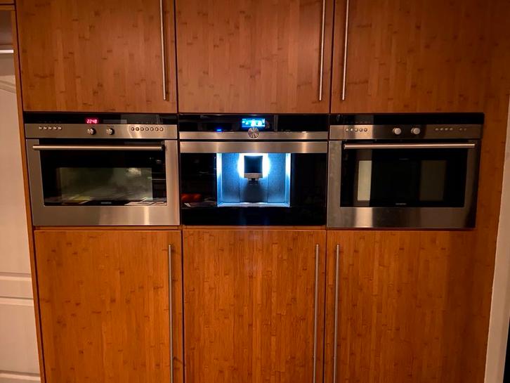 Siemens Inbouw Apparaten: Oven/Magnetron & Koffiemachine, Witgoed en Apparatuur, Ovens, Gebruikt, Inbouw, Oven met grill, 45 tot 60 cm