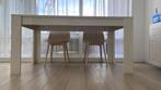 Te koop: Eettafel met 4 stoelen – stijlvol en praktisch!, Huis en Inrichting, Ophalen, Gebruikt, 50 tot 100 cm, 100 tot 150 cm