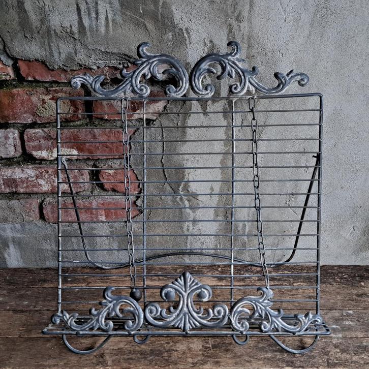 Grote metalen boekenstaander kookboekenstandaard *Etage3*, Huis en Inrichting, Woonaccessoires | Overige, Zo goed als nieuw, Ophalen of Verzenden