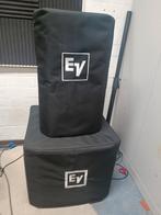 Strakke Actieve EV geluidset: EKX-15SP ZLX-12P EV hoezen K&M, Overige typen, Zo goed als nieuw, 120 watt of meer, Ophalen