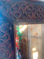 Mooie houten spiegel, Huis en Inrichting, Woonaccessoires | Spiegels, Minder dan 100 cm, Rechthoekig, Zo goed als nieuw, Ophalen