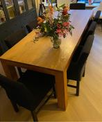 Foucault eettafel 240x 100 met 8 stoelen, Ophalen, Zo goed als nieuw, 6 tot 8 stoelen