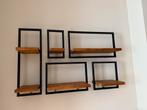 Wandmeubel, 5-delig , mangohout, Huis en Inrichting, Woonaccessoires | Wandplanken en Boekenplanken, Ophalen, Zo goed als nieuw